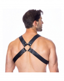 Leather Chest Harness w. 4 Buckles Classic