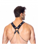Mens Chest Harness Leather w. Chains