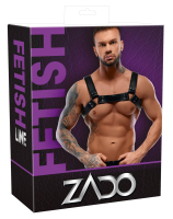 Leather Chest Harness Zado heavy & strong riveted Bodyharness by Buckles adjustable from ZADO buy cheap