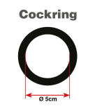 Cockring da uomo in pelle con rivetti e anelli in acciaio e anello per il pene da 5 cm regolabile con fibbie.