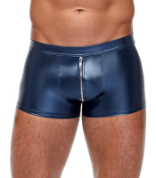 Pantalon homme avec fermeture éclair bleu métallique