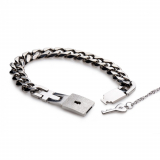 Mens Bracelet lockable & Key-Necklace Chained