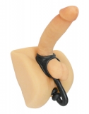 Anneau testicules & pénis avec plug anal Erektionsverstärker Tower TPE