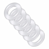 Set di anelli estensori per testicoli flessibili Ring Master trasparente