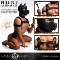 Dog Hood Harness Set 6-Pieces Pup Arsenal Neoprene