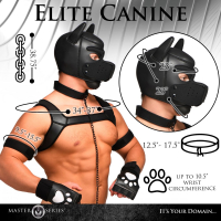 Dog Hood Harness Set 9-Pieces Pup Arsenal Lux Neoprene