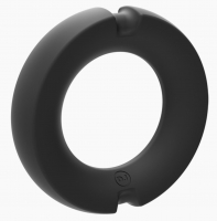 Hybrid Cock Ring Steel & Silicone Kink 50mm