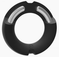 Hybrid Cock Ring Steel & Silicone Kink 50mm
