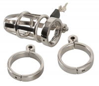 Penis Chastity Cage Deluxe Stainless Steel 6-cm