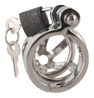 Penis Chastity Cage Deluxe Stainless Steel 6-cm