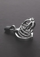 Chastity Penis Cage w. Urethral Plug Attica Stainless Steel