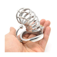 Chastity Cage w. Testicle Hook & integrated Lock 40mm