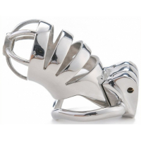 Chastity Cage w. integrated Lock Bird-Up 42mm