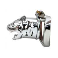 Chastity Cage w. integrated Lock Tiger-Head 40mm