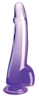 King Cock Dildo m. Hoden 10-Inch transparent-violett