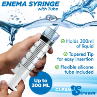 Enema Syringe 300ml w. Tube large Polypropylene-Syringe Intimate Anal Shower from CLEAN STREAM buy cheap