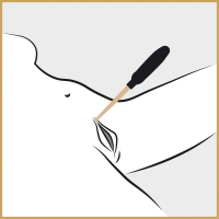 Stimolatore del clitoride con 7 modalità di vibrazione e punta a sfera nera