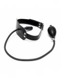 Mouth Gag inflatable w. Leather Head-Strap