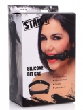 Mouth Gag Silicone STRICT Pony Bit PU-Leather