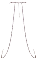 Körperkette m. Schmuckstein mit Schmuckketten im Nacken mit Karabinerverschluss günstig kaufen