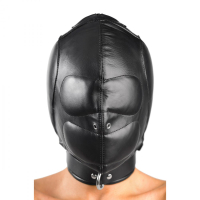 Kopfhaube geschlossen Sensory Deprivation Hood Leder