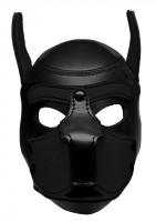 SM-Hood Dog-Head Spike Neoprene Puppy Hood black