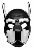 SM-Hood Dog-Head Spike Neoprene Puppy Hood black-white