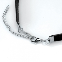 PU-Leather Choker w. silver Ring Lush Pet elegant Collar w. Lobster Clasp Closure by MASTER SERIES buy cheap