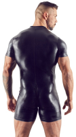 Short Bodysuit Wetlook w. 3-Way Zipper