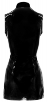 PVC Mini Dress w. 2-Way Front Zipper
