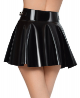 PVC Vinyl Miniskirt flared Skater Skirt