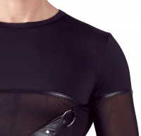 Long Sleeve Shirt Micro-Fiber Mesh & Matt Look