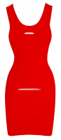 Latex Mini Dress Basic red