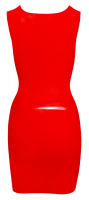 Latex Mini Dress Basic red