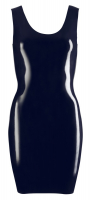 Mini-robe en latex Basic noir