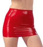 Rubber Mini Skirt red Late-X Fetish Fashion
