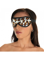 Masque pour les yeux en cuir Leopard