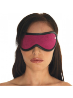 Leather Blindfold Soft Velours pink