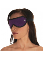 Masque oculaire en cuir Soft Velour violet
