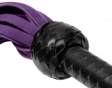 Leather Flogger Whip Nubuck purple-black