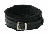 Leather Collar Fur lined Premium lockable