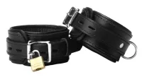 Leder Handfesseln Premium abschliessbar