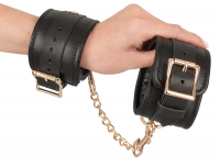 Leather Wrist Restraints padded w. Chain ZADO