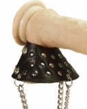 Leather Ball-Stretcher Parachute w. Spikes & Studs Lux