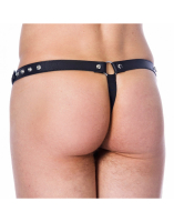 Leather Thong w. Snaps & Opening Showmaster