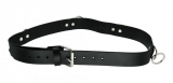 Leather Waist Belt w. O-Rings Punk