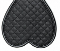 Leather Paddle Heart shaped w. decorative Stitching