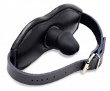 Leather Mouth Gag padded w. Silicone Penis