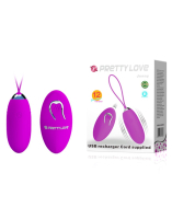 Boule damour avec télécommande Pretty Love Jenny Vibromasseur à boule souple en silicone rechargeable 12 modes de vibration à vendre