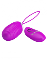 Vibrating Egg w. Remote Pretty Love Jessica Silicone ribbed rechargeable w. RC 10 Meter Range by PRETTY LOVE buy